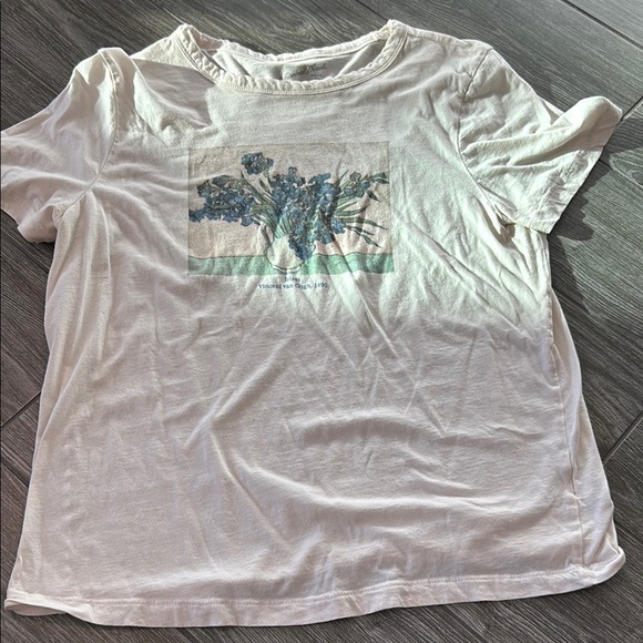 Universal Thread White Short Sleeve Crew Neck T-Shirt - Picture 1 of 5